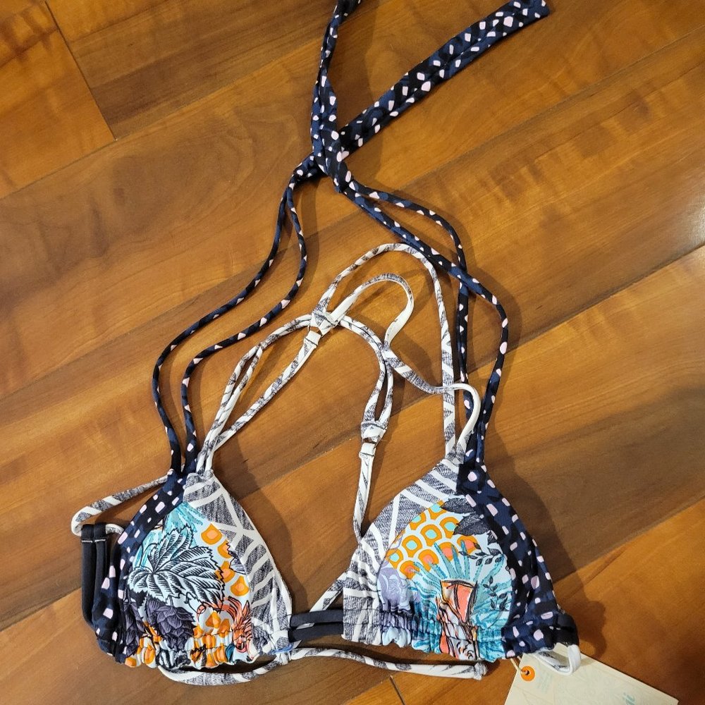 Maaji Swimwear Bikini Reversible Top Size Small